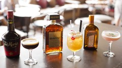 Alcohol bottles liquor Cointreau Disaronno