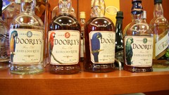 Alcohol bottles rum liquor