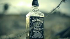 Alcohol bottles whiskey jack daniels