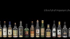 Alcohol drinks bottles