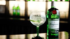Alcohol gin bottles liquor Tanqueray