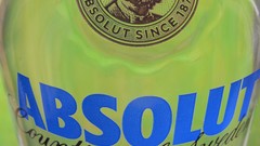 Alcohol vodka bottles absolut