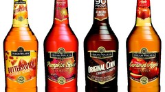 Alcohol white background bottles liquor