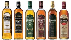 Alcohol white background bottles whiskey liquor