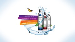 Alcohol white background vodka bottles liquor Ciroc