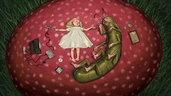 Alice in Wonderland grass