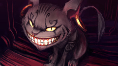 Alice in Wonderland grin