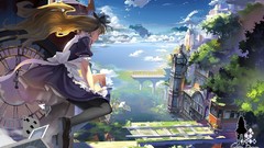 Alice in Wonderland skyscapes