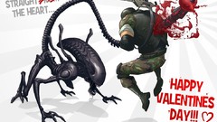 Aliens happy valentines day