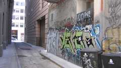 Alley graffiti high bierce