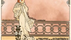 Alphonse Mucha artwork drawings