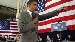 American flag barack obama