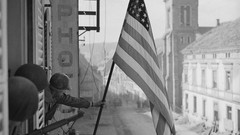 American Flag historic old photography