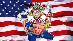 American Football American Flag Redneck USA left liberal Native 