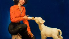 American lambs feeding 20th century