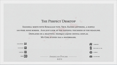 American Psycho Typography grayscale