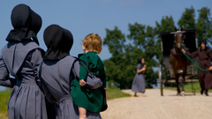 Amish walking high