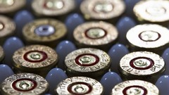 Ammunition shells depth of field