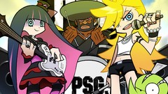 Anarchy stocking panty and stocking with garterbelt striped 