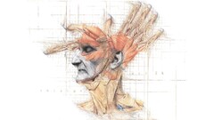 anatomy medicine old Men artwork Simple Background