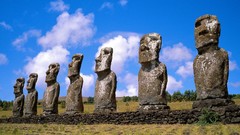 Ancient Easter Island moai