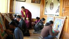 And Students teacher lhasa thangka