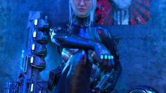 Andrew C. (Artist) gun assault rifle futuristic futuristic armor