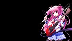 Angel beats black background