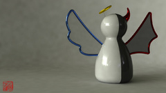 Angel demon devil funny