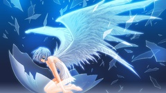 Angel girls blue wings
