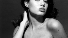 Angelina jolie grayscale monochrome