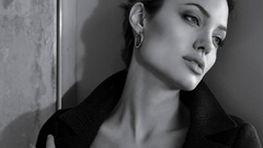 Angelina Jolie monochrome