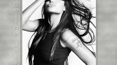 Angelina Jolie monochrome