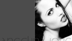 Angelina Jolie monochrome