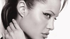 Angelina Jolie monochrome faces