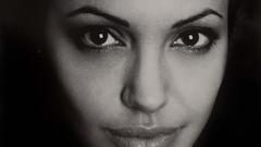 Angelina Jolie monochrome faces