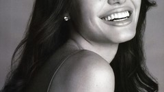 Angelina Jolie monochrome greyscale