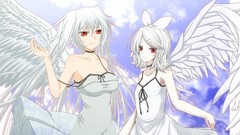 Angels anime girls hatsune miku vocaloid kagamine rin