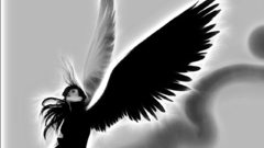 Angels black and white