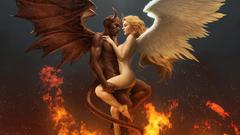 Angels demons artwork