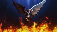Angels flames fire demons