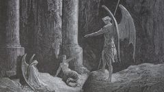 Angels grayscale Gustave Dore