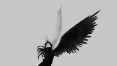 Angels grayscale Simple Background