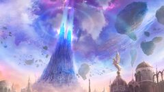 Angels lights floating rocks