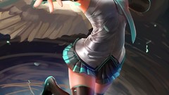 Angels long hair short hair hatsune miku vocaloid miku append 