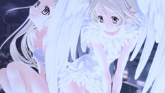 Angels wings Anime white