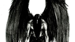 Angels wings black drawings