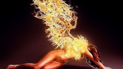 Angels wings fire Fractalius