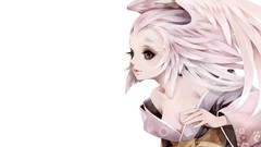 Angels wings white cleavage