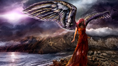 Angels woman fantasy art